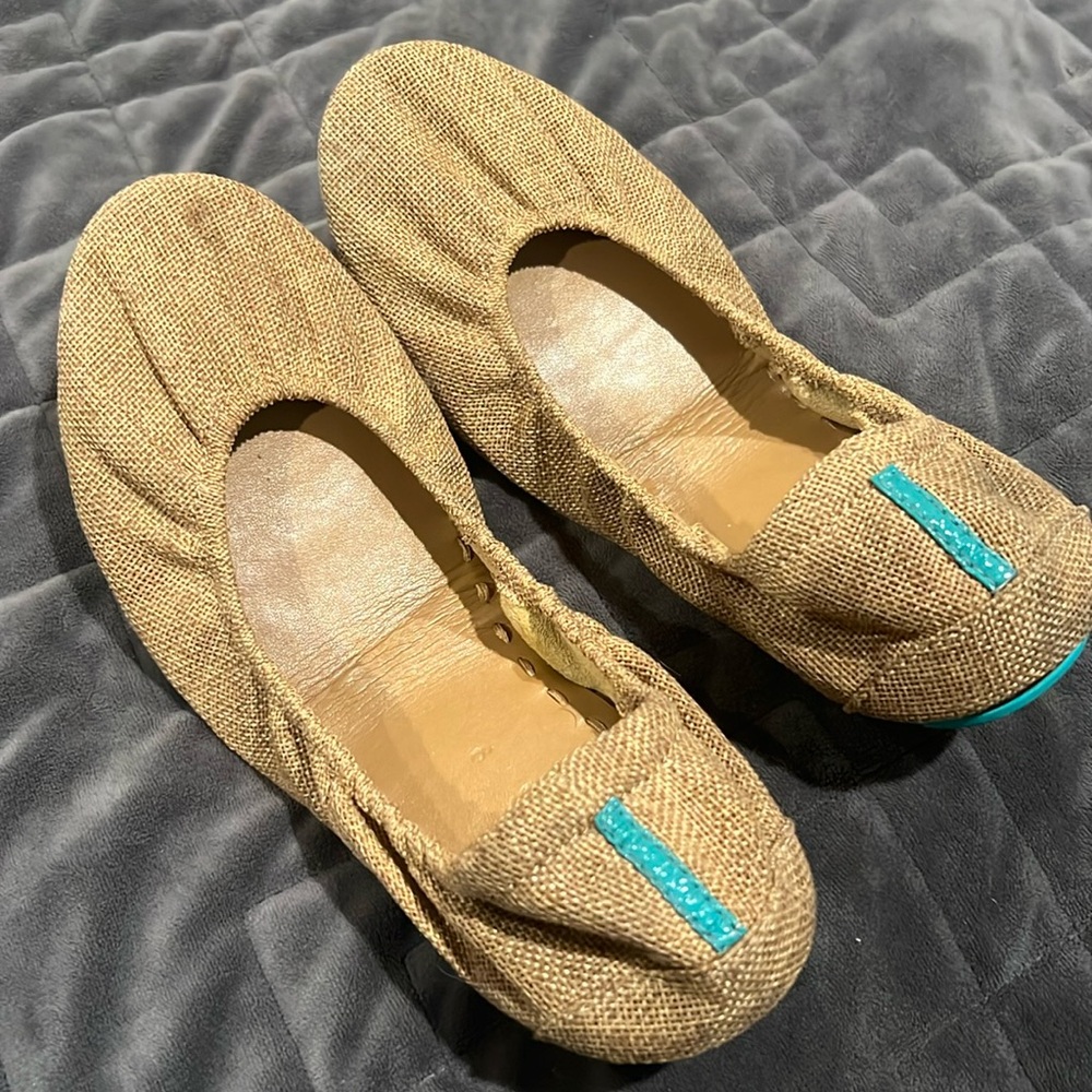 Burlap Tieks - worn once